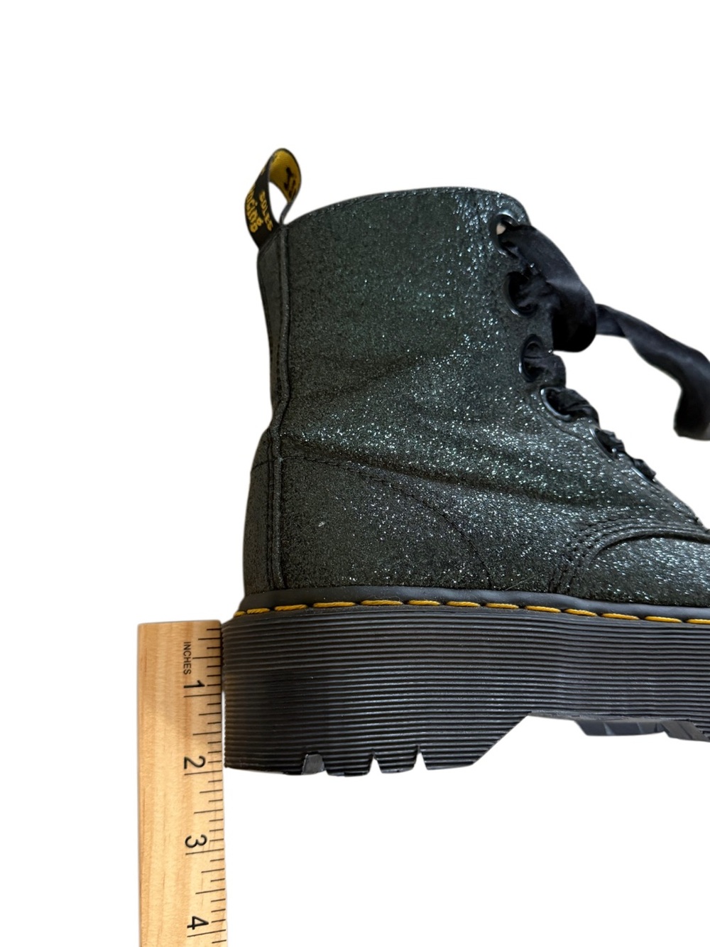 Dr. Marten’s Womens Molly Glitter Sparkle Platform Chunky Combat Boots Size 8 - Picture 13 of 13